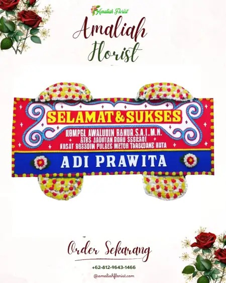 Papan Bunga Ucapan Selamat Timuran